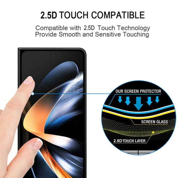 For Samsung Galaxy Z Fold5 Inner Screen Full Glue Full Cover Screen Protector Tempered Glass Film