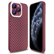For iPhone 11 Pro Max Hollow Heat Dissipation TPU Phone Case(Rose Red) - free shipping - PMC TechLife - Order now!