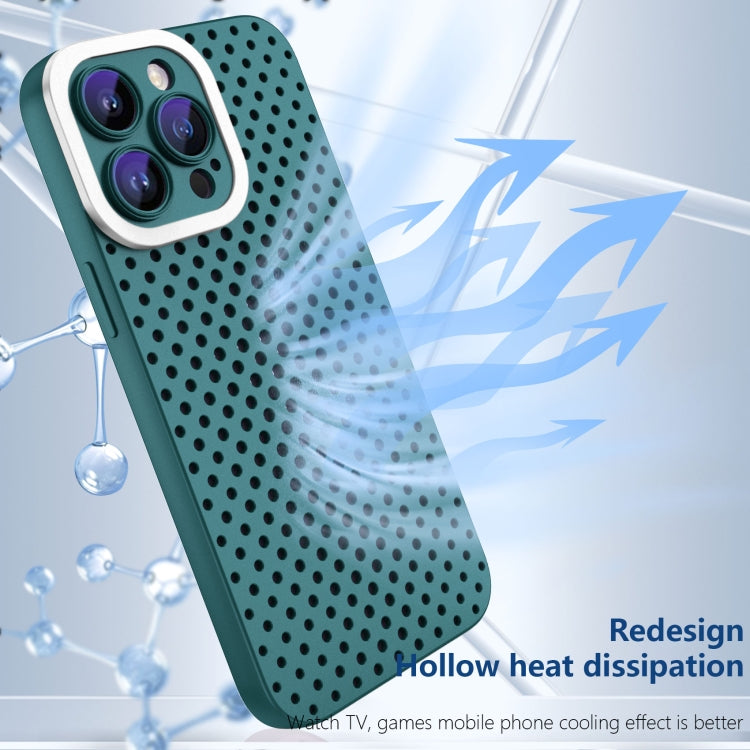 For iPhone 11 Hollow Heat Dissipation TPU Phone Case(Green)