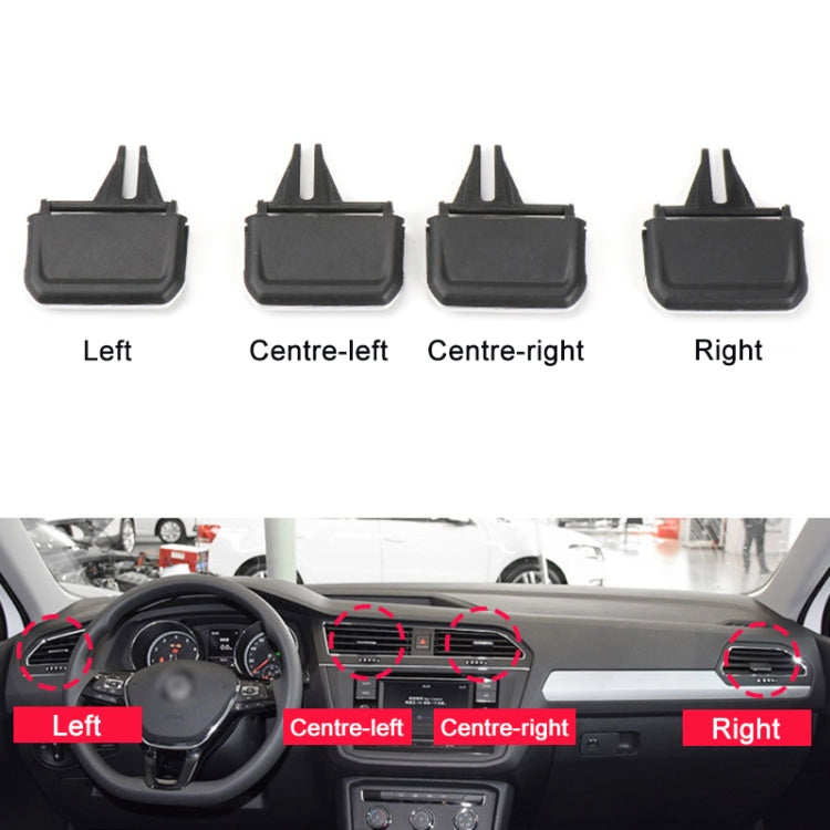 For Volkswagen Tiguan L 17-21 Car Air Conditioning Air Outlet Paddle, Left Driving(Middle-Left)
