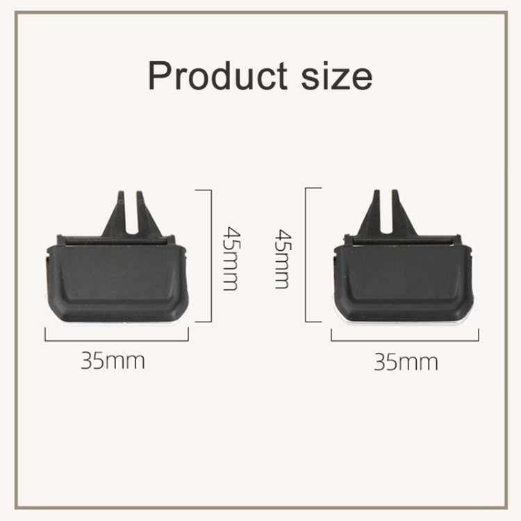 For Volkswagen Tiguan L 17-21 Car Air Conditioning Air Outlet Paddle, Left Driving(Middle-Left)