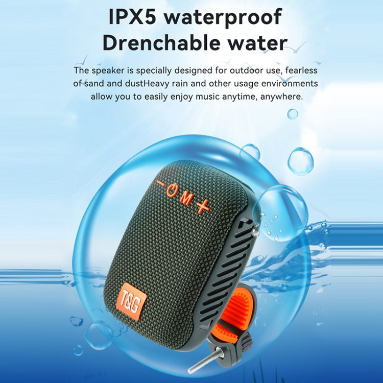 T&G TG-392 Outdoor Bicycle TWS Wireless Bluetooth IPX5 Water-resistant Speaker(Black)