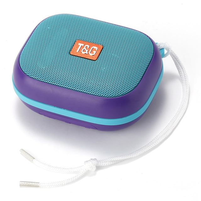 T&G TG-394 Outdoor TWS Wireless Bluetooth IPX7 Water-resistant Speaker(Purple)