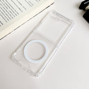 For Samsung Galaxy Z Flip5 5G Magsafe Magnetic Transparent Shockproof Phone Case