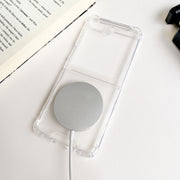 For Samsung Galaxy Z Flip5 5G Magsafe Magnetic Transparent Shockproof Phone Case