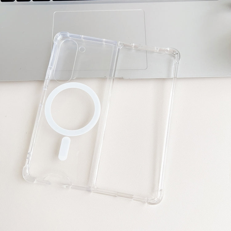 For Samsung Galaxy Z Fold5 5G Magsafe Magnetic Transparent Shockproof Phone Case
