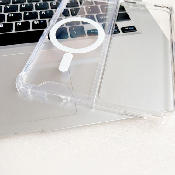For Samsung Galaxy Z Fold5 5G Magsafe Magnetic Transparent Shockproof Phone Case
