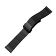 For Apple Watch 7 41mm Magnetic Buckle Herringbone Mesh Metal Watch Band(Black) - Watch Bands by PMC TechLife | Online Shopping South Africa | PMC TechLife