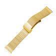 For Apple Watch 7 45mm Magnetic Buckle Herringbone Mesh Metal Watch Band(Gold) - Watch Bands by PMC TechLife | Online Shopping South Africa | PMC TechLife