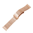 For Apple Watch 5 44mm Magnetic Buckle Herringbone Mesh Metal Watch Band(Rose Gold) - Watch Bands by PMC TechLife | Online Shopping South Africa | PMC TechLife