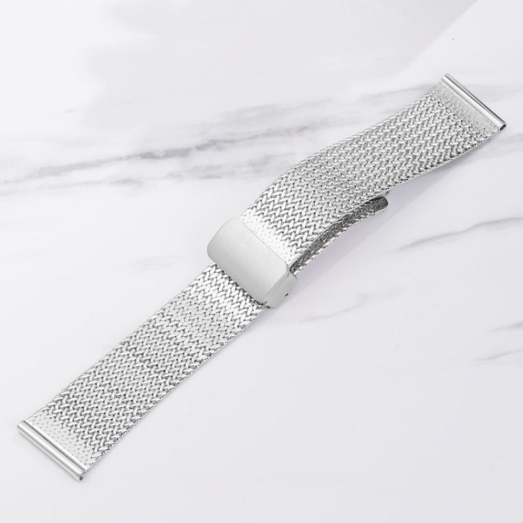 For Apple Watch 5 40mm Magnetic Buckle Herringbone Mesh Metal Watch Band(Rose Gold)