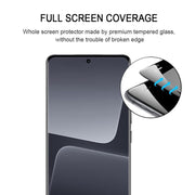 For Xiaomi 13T 25pcs 9H HD 3D Curved Edge Tempered Glass Film(Black)