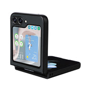 For Samsung Galaxy Z Flip5 5G PU Leather PC Phone Case(Black)