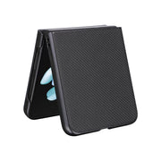 For Samsung Galaxy Z Flip5 5G PU Leather PC Phone Case(Black)