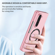 For Samsung Galaxy Z Fold5 Magsafe Magnetic Folding PC Phone Case(Pink)