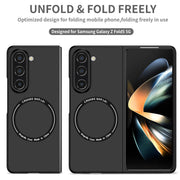 For Samsung Galaxy Z Fold5 Magsafe Magnetic Folding PC Phone Case(Black)