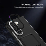 For Samsung Galaxy Z Fold5 Three-dimensional Folding Holder PC Phone Case(Black)