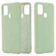 For Samsung Galaxy A21s Pure Color Liquid Silicone Shockproof Full Coverage Case(Green) - Galaxy Phone Cases by PMC TechLife | Online Shopping South Africa | PMC TechLife | Buy Now Pay Later Mobicred