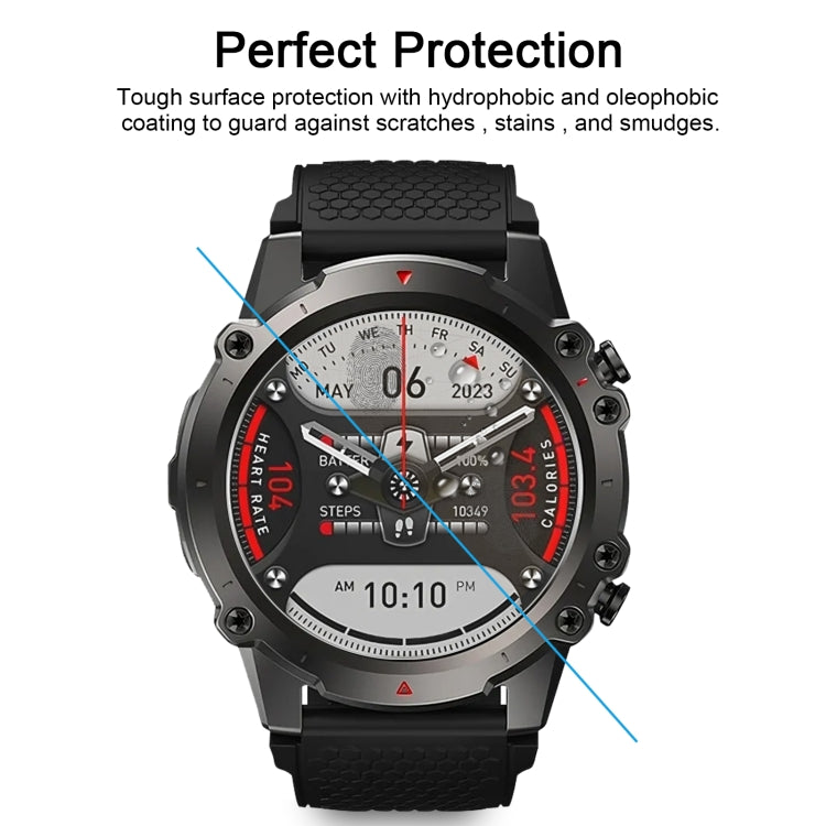 For Zeblaze Vibe 7 Lite 50pcs 0.26mm 2.5D 9H Tempered Glass Film Watch Screen Protector