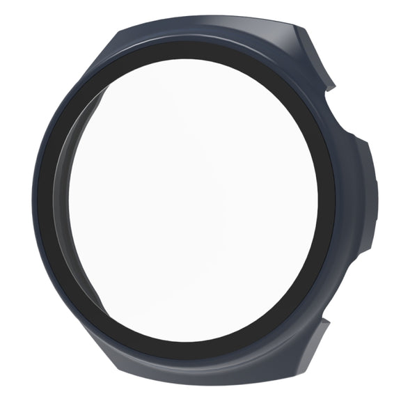 For Huawei Watch 4 Tempered Film + PC Integrated Watch Protective Case(Midnight Blue)