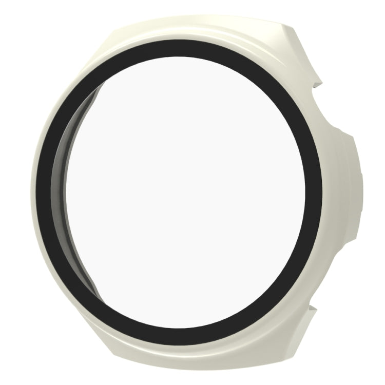 For Huawei Watch 4 Pro Tempered Film + PC Integrated Watch Protective Case(White)