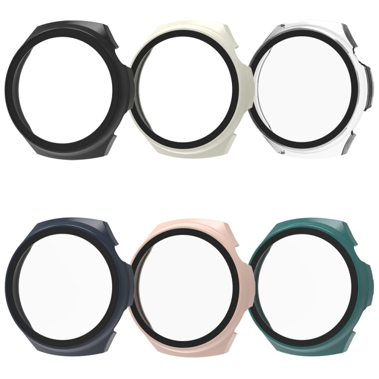 For Huawei Watch 4 Pro Tempered Film + PC Integrated Watch Protective Case(White)