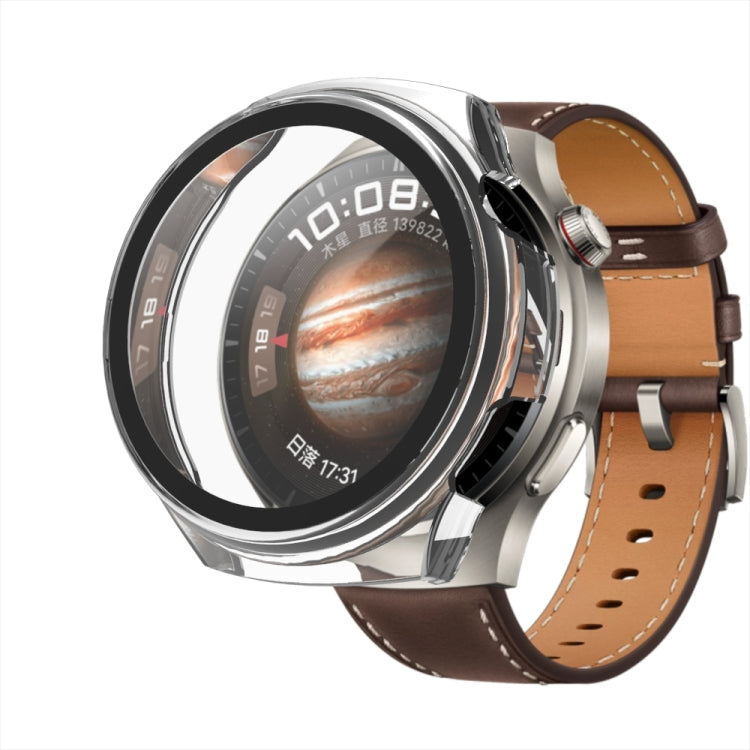 For Huawei Watch 4 Tempered Film + PC Integrated Watch Protective Case(Transparent)