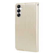 For Samsung Galaxy A34 5G Rose Embossed Flip PU Leather Phone Case(Gold)