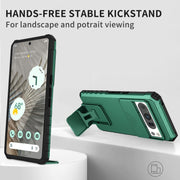For Google Pixel 8 Pro Stereoscopic Holder Sliding Camshield Phone Case(Green)
