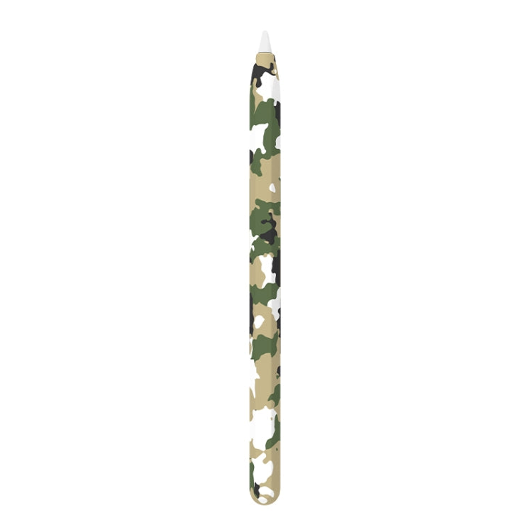 For Apple Pencil 1 LOVE MEI Camouflage Silicone Protective Pen Case(White)
