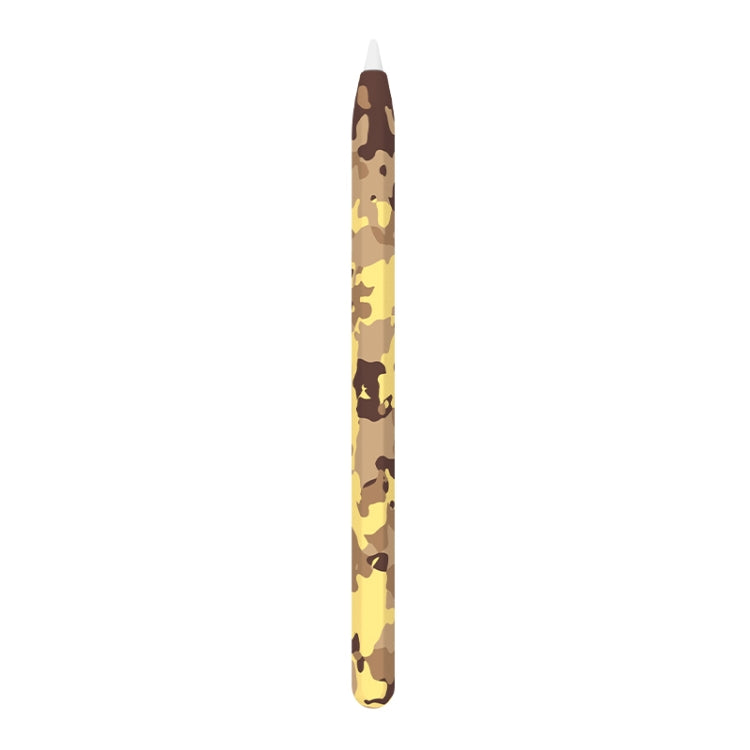 For Apple Pencil 1 LOVE MEI Camouflage Silicone Protective Pen Case(Yellow)