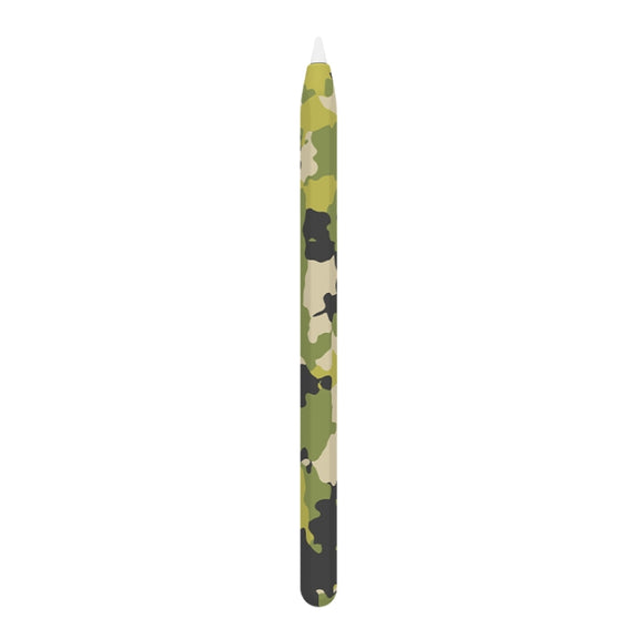 For Apple Pencil 1 LOVE MEI Camouflage Silicone Protective Pen Case(Green)