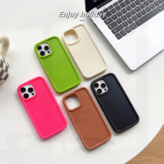 For iPhone 13 Pro Max Shockproof Frame Frosted TPU Phone Case(Black)