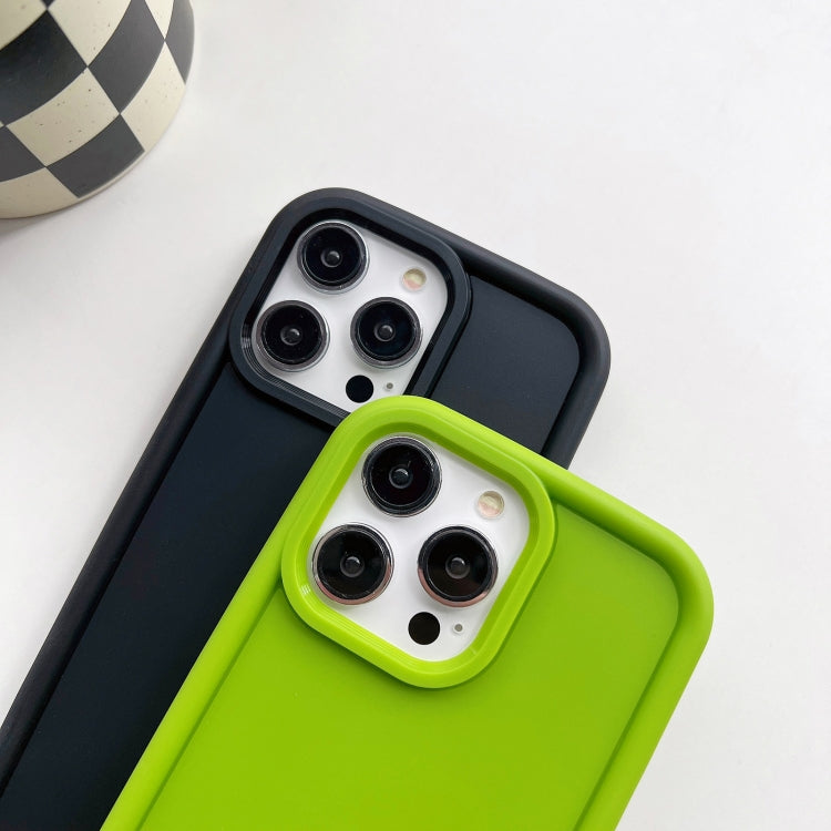 For iPhone 13 Pro Max Shockproof Frame Frosted TPU Phone Case(Black)