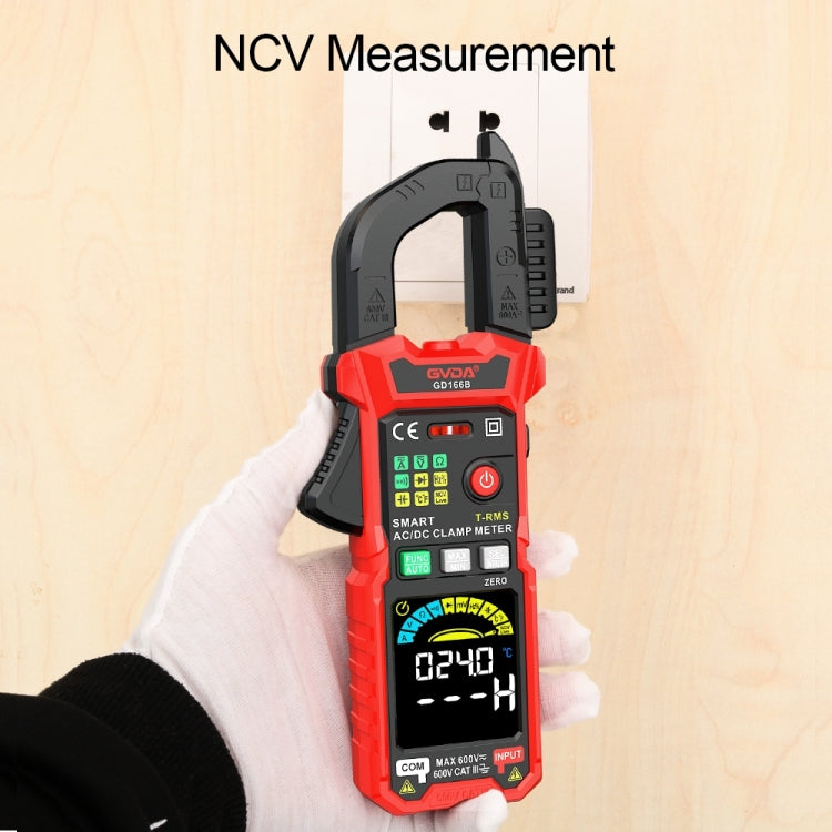 GVDA GD166A Digital Clamp Type Multifunction Intelligent Anti-burn Multimeter