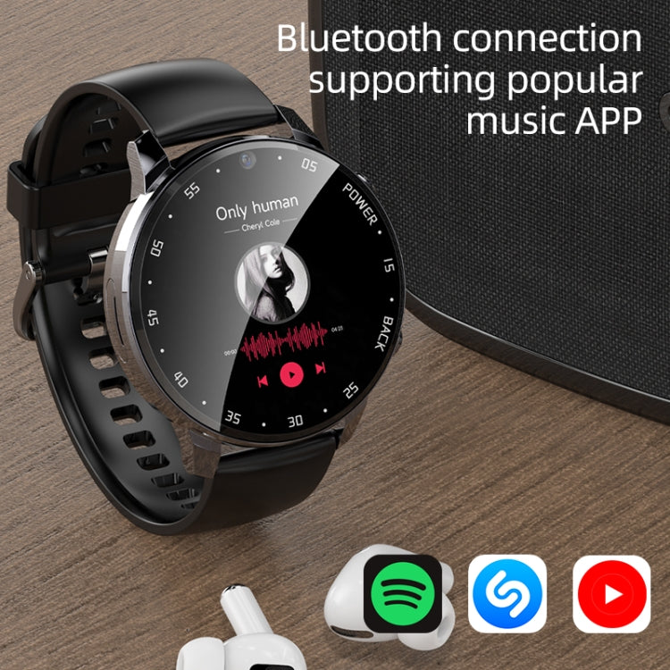 A3 1.43 inch IP67 Water-resistant 4G Android 8.1 Smart Watch Support Face Recognition / GPS, Specification:2G+16G(Black)