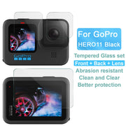 For GoPro HERO11 Black imak Rear Screen + Front Screen + Rear Camera Lens Tempered Glass Film