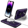 For iPhone 15 Pro MagSafe Magnetic Holder Phone Case(Purple) - free shipping - PMC TechLife - Order now!