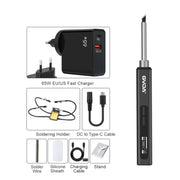 GVDA GD300 Intelligent Internal Heating Digital Display Constant Temperature Maintenance Electric Soldering Iron with 65W Charger + Stand Set