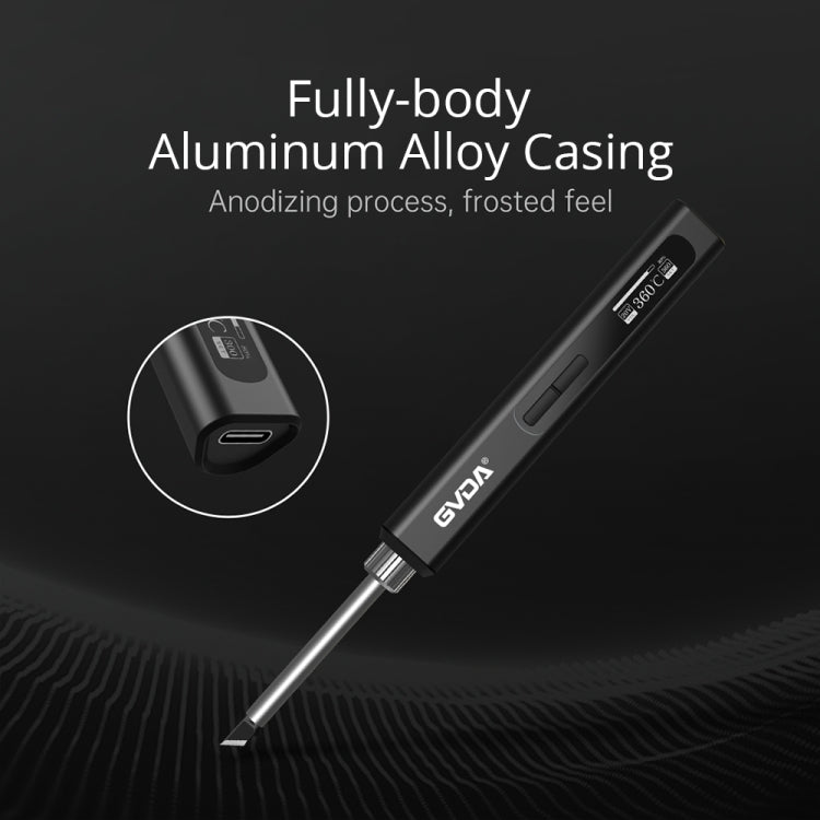 GVDA GD300 Intelligent Internal Heating Digital Display Constant Temperature Maintenance Electric Soldering Iron with 4 Tips + Stand Set