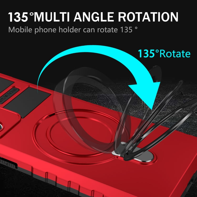For Samsung Galaxy Note20 Ultra MagSafe Magnetic Holder Phone Case(Red)