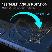 For Samsung Galaxy Note20 Ultra MagSafe Magnetic Holder Phone Case(Blue)