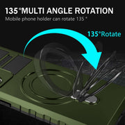 For Samsung Galaxy Note20 Ultra MagSafe Magnetic Holder Phone Case(Green)