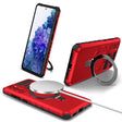 For Samsung Galaxy S20 FE MagSafe Magnetic Holder Phone Case(Red) - Galaxy S20 FE Cases by PMC TechLife | Online Shopping South Africa | PMC TechLife | Buy Now Pay Later Mobicred