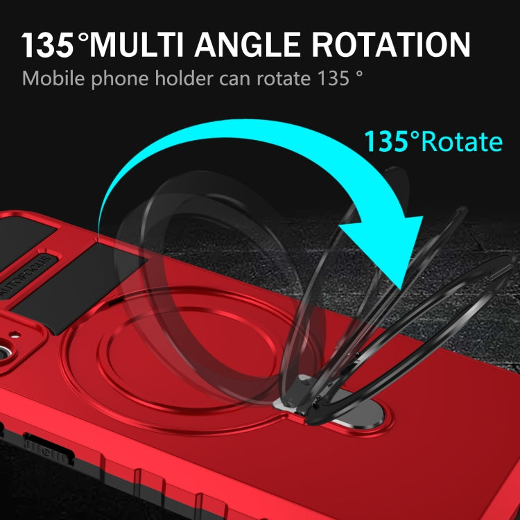 For Samsung Galaxy S20 FE MagSafe Magnetic Holder Phone Case(Red)