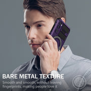 For Samsung Galaxy S20 FE MagSafe Magnetic Holder Phone Case(Purple)