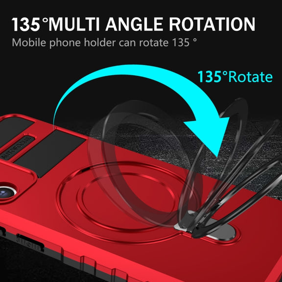 For Samsung Galaxy S21 FE 5G MagSafe Magnetic Holder Phone Case(Red)