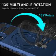 For Samsung Galaxy S21 FE 5G MagSafe Magnetic Holder Phone Case(Blue)