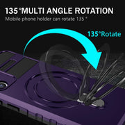 For Samsung Galaxy S21 FE 5G MagSafe Magnetic Holder Phone Case(Purple)