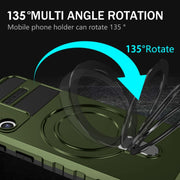 For Samsung Galaxy S21 5G MagSafe Magnetic Holder Phone Case(Green)
